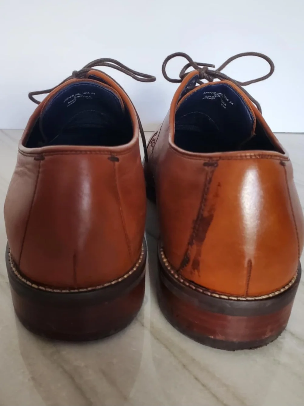 Cole Haan Grand OS Mens Size 10.5 Brown Leather Cap Toe Oxfords Dress Shoes